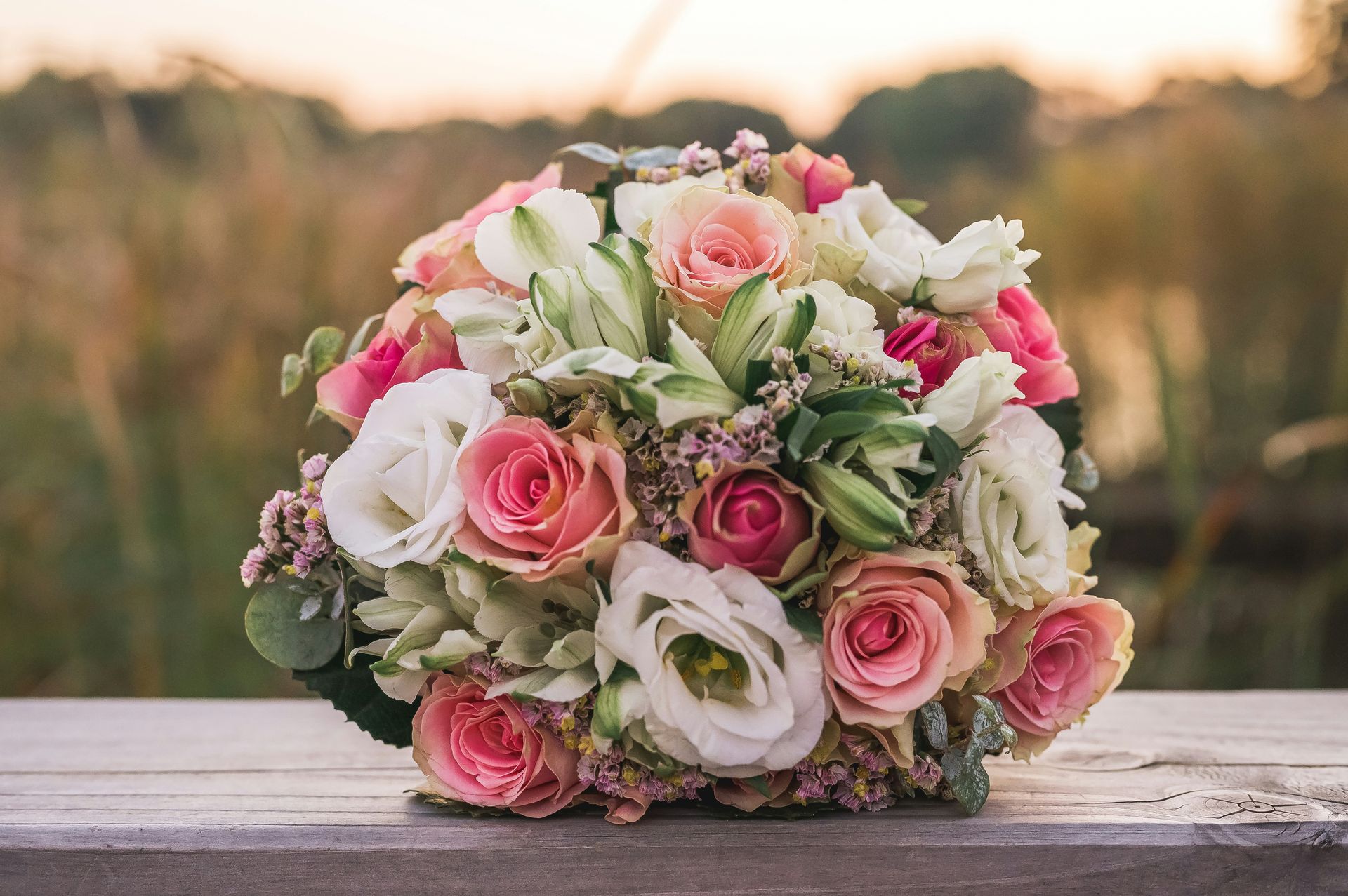 a bouquet of flowers